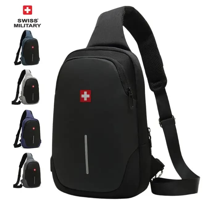 SWISS nouveau sac de poitrine décontracté pour hommes sport sac à bandoulière étanche sac