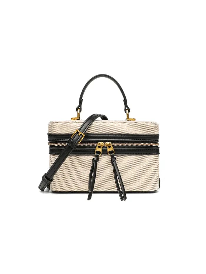 Fashionable versatile box bag brown one shoulder trendy hand-held hard fashionable small square bag