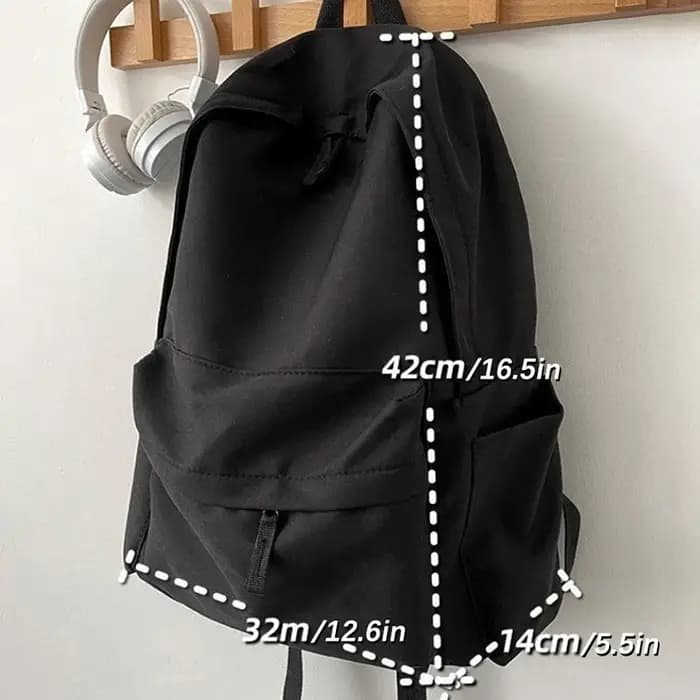 Sac à dos en toile à la mode de grande capacité