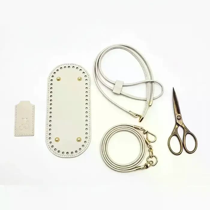 Kit de sac seau DIY – Base en cuir PU avec chaîne et sangle réglable