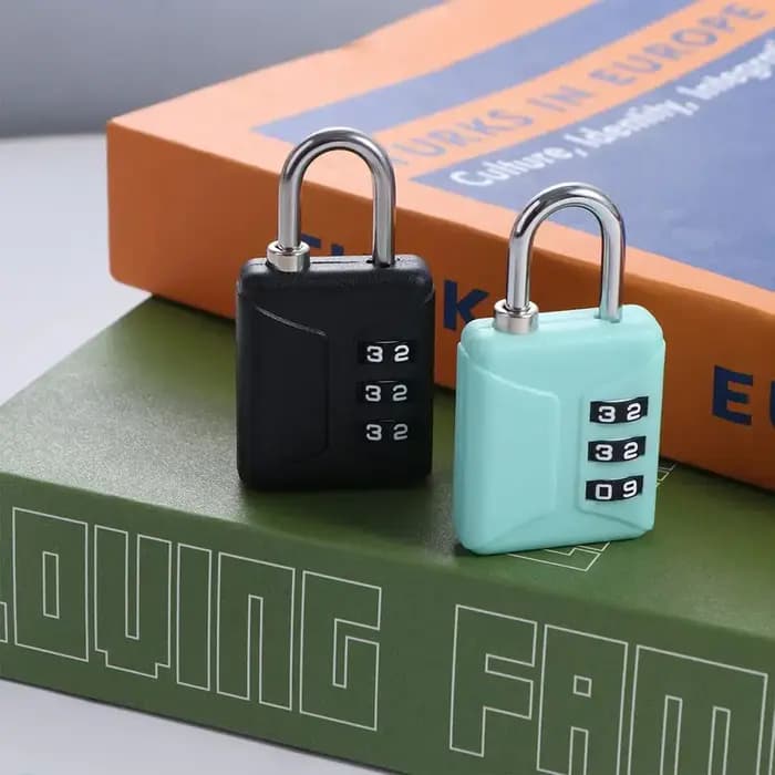 Cadenas à combinaison à 3 chiffres pour valise, antivol, étanche, mini cadenas à code, cadenas de sécurité pour sac à dos, cadenas à code douanier