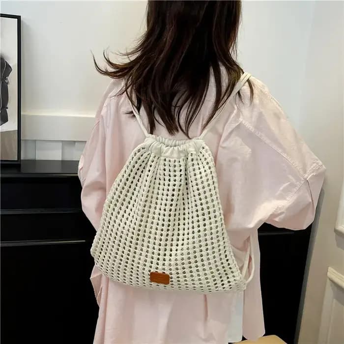 Nouveau 2025 femmes Crochet sac à bandoulière coton lin Boho sac