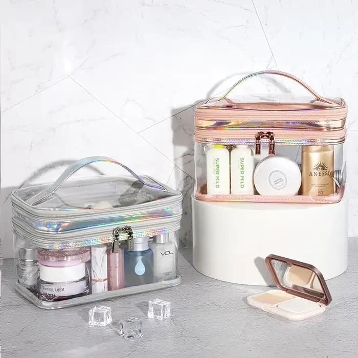Sac à cosmétiques Transparent pour femmes