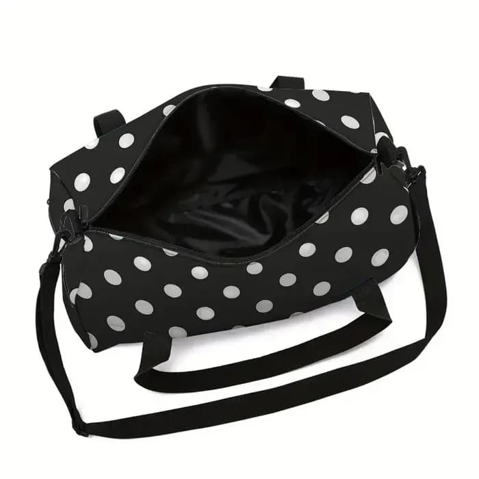 Sac de voyage grande capacité blanc et noir pour garçons et filles