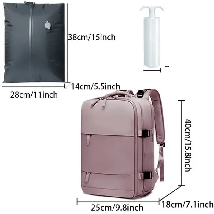 Sac à dos de voyage sous vide avec pompe
