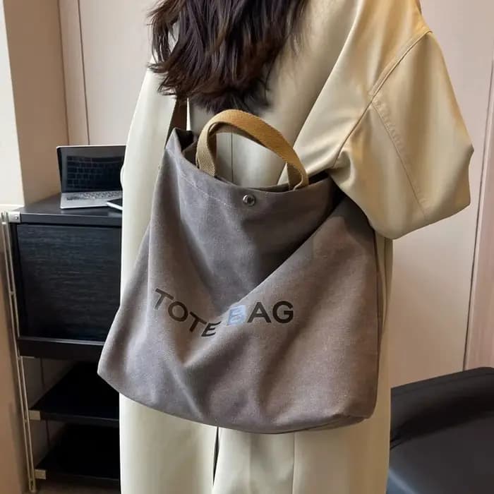 Sac fourre-tout rétro en toile épaisse