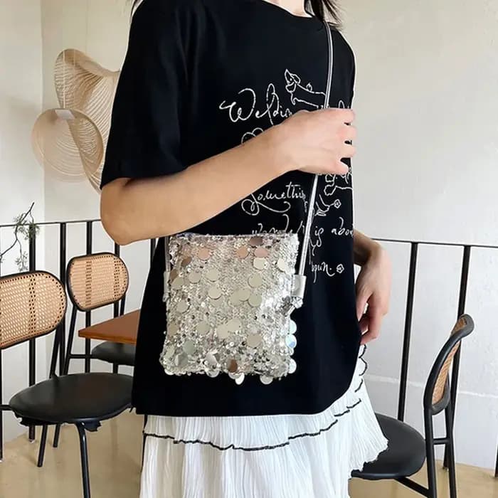 Sac à bandoulière à paillettes