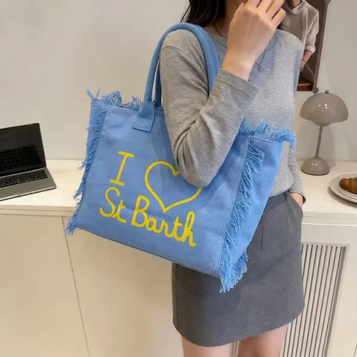 Sac fourre-tout en toile grande capacité