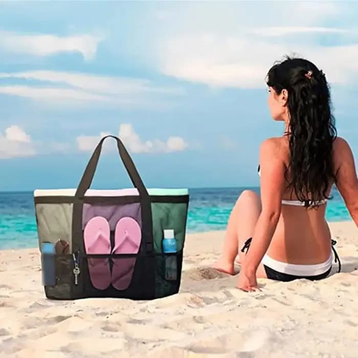Sac de plage respirant en maille
