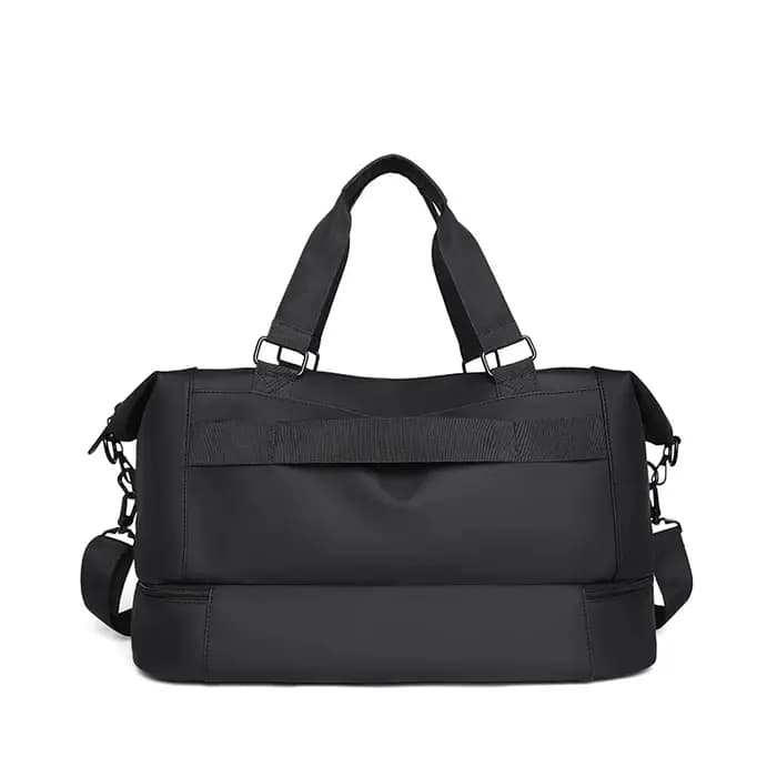 Sac de voyage imperméable noir/gris