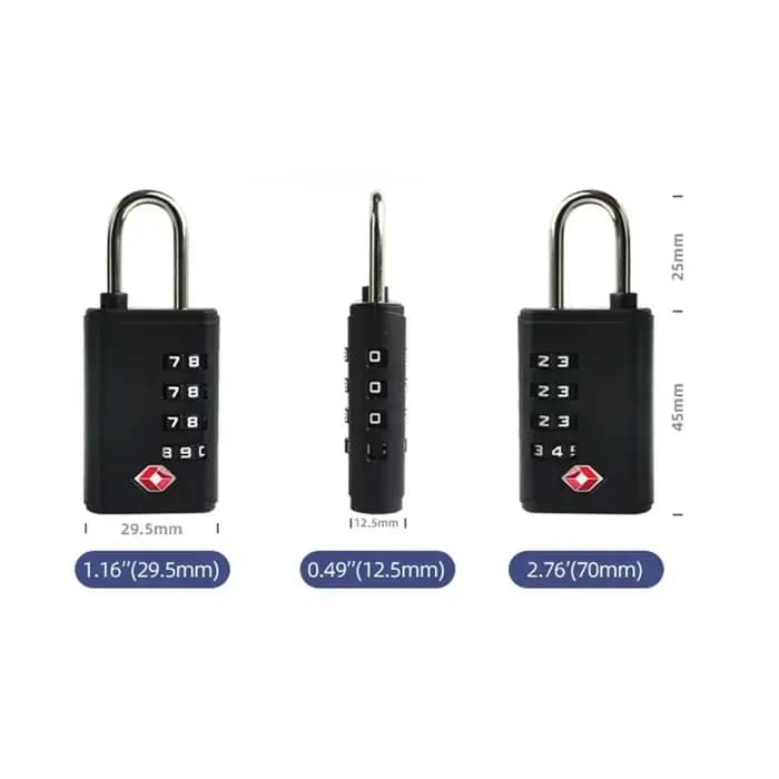 Portable TSA 4 chiffres serrure à combinaison cadenas outil de sécurité valise bagages