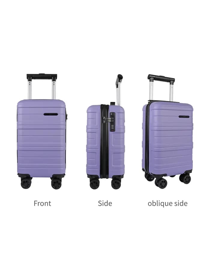 Valise cabine rigide JLY ABS avec roulettes pivotantes amovibles – Valises