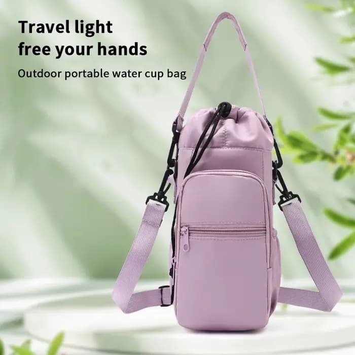 Sac de bouteille d'eau Portable avec sangle réglable