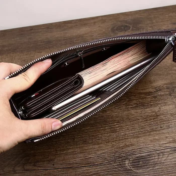 Sac en cuir véritable pour homme