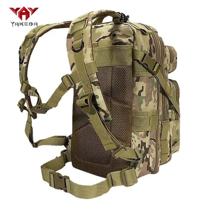 YAKEDA 26L Sac à dos de sport multifonctionnel Polyester 600D Matériau résistant aux déchirures et à l'usure avec poches multicouches