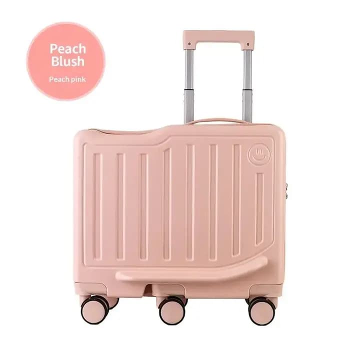 Valise à roulettes 20 pouces avec serrure à code, bagage portable pour enfants, voyage et vacances