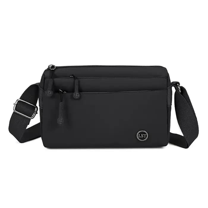 Sac à bandoulière décontracté et élégant, minimaliste, grande capacité, multi-zippé, léger, imperméa
