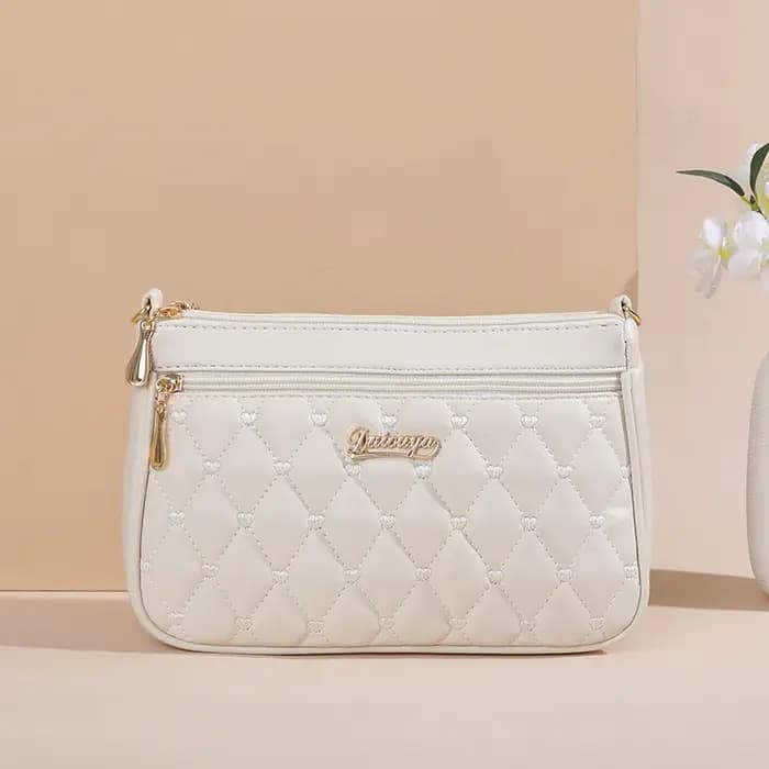 Sacs à bandoulière en cuir PU avec fermeture éclair pour femme