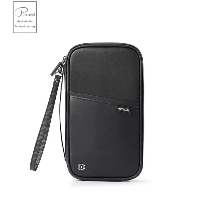 Sac de rangement de portefeuille de passeport de voyage avec porte-carte, étui à documents pour fami
