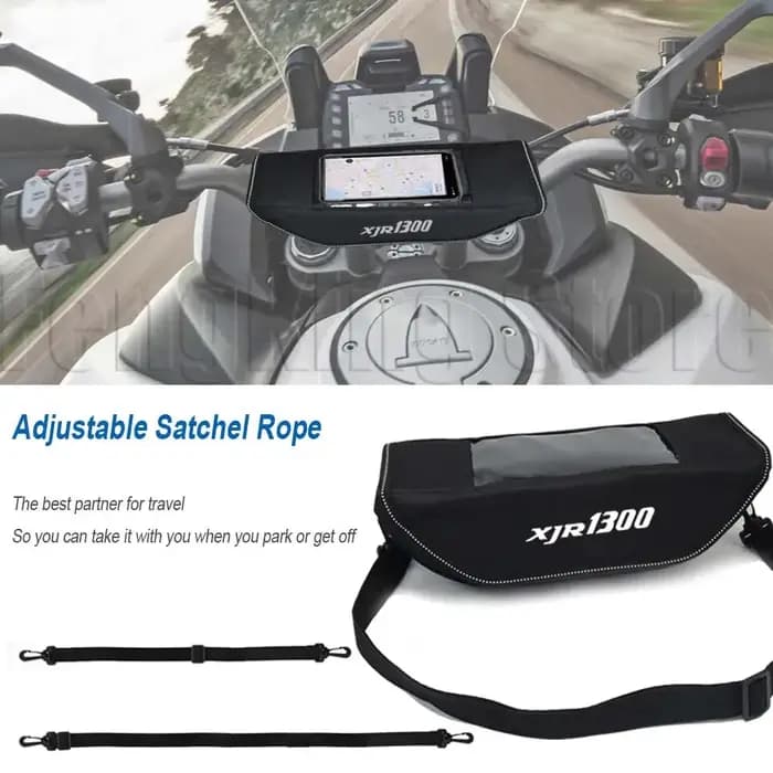 Sac de Rangement pour Guidon de Moto, Accessoire Étanche et Anti-Poussière pour YAMAHA XJR 1300 XJRlingXJR1200 XJR 1200