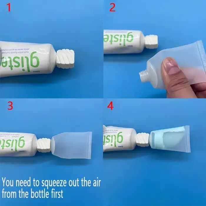 3 bouteilles de voyage 30 ml + adaptateurs | Ensemble de toilette anti-fuite