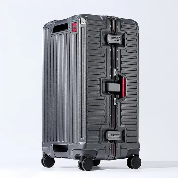 Nouveau Bagage de grande capacité avec porte-gobelet valise 20/24 pouces cadre en aluminium boîte de