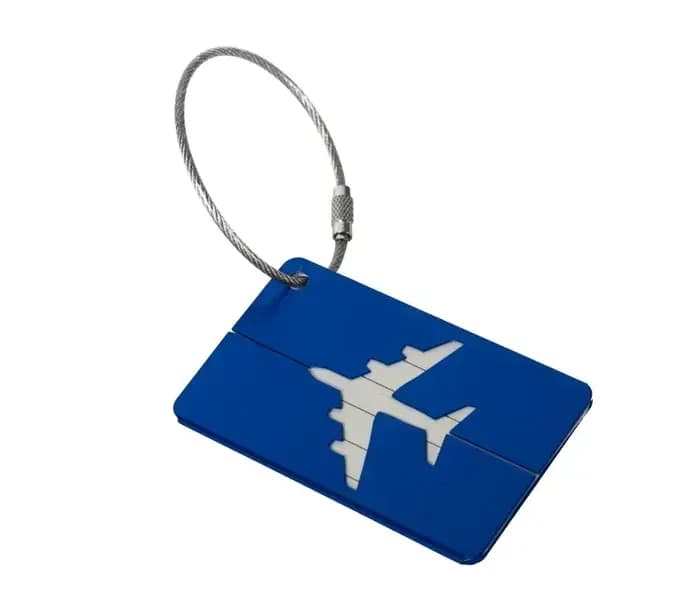 Étiquettes de bagage de voyage en métal de mode étiquettes de nom de bagage porte-étiquette d'adresse de valise étiquette de bagage en alliage d'aluminium accessoires de voyage