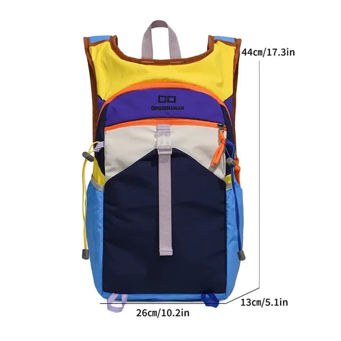 Nouveau sac à dos de voyage tendance aux couleurs contrastées