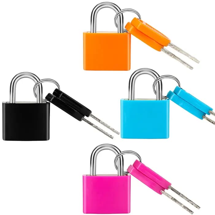 4 serrures de valise avec clés en cuivre pour protéger vos effets personnels, ensemble de 4 mini cad