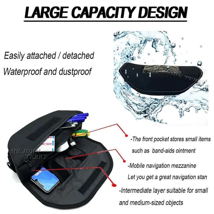 Sac étanche pour accessoires de moto XL750, sac de rangement pour guidon, sac à outils de voyage pour Honda XL750 Transalp 2023-XL650 XL 750 650