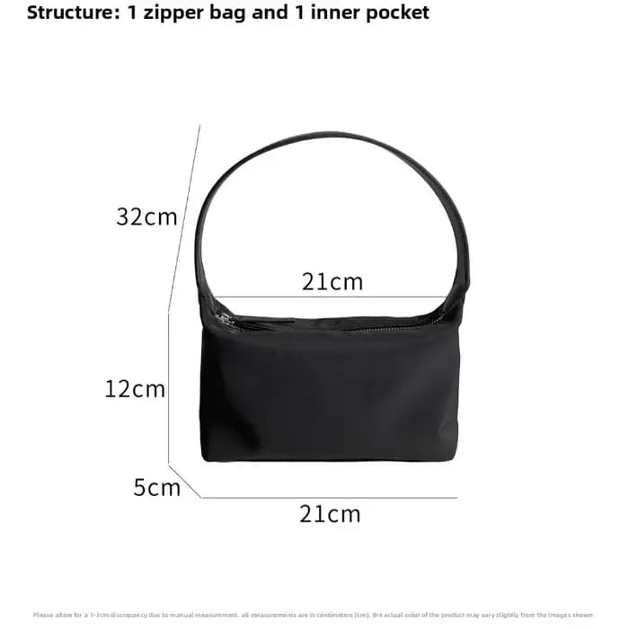 Nouveau sac à main baguette en nylon pour femme