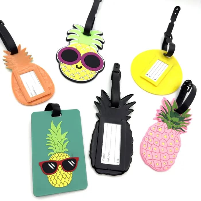 Étiquette de valise ananas mignonne