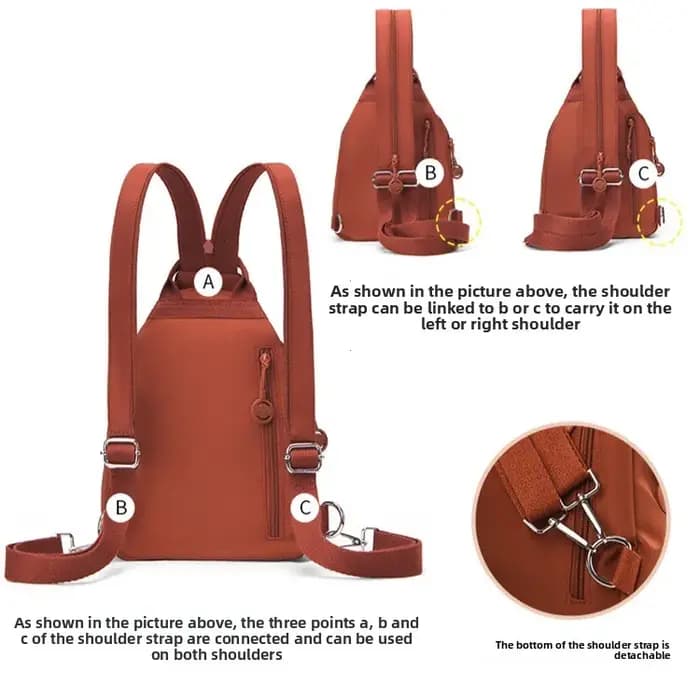 Petit sac à dos décontracté pour hommes et femmes
