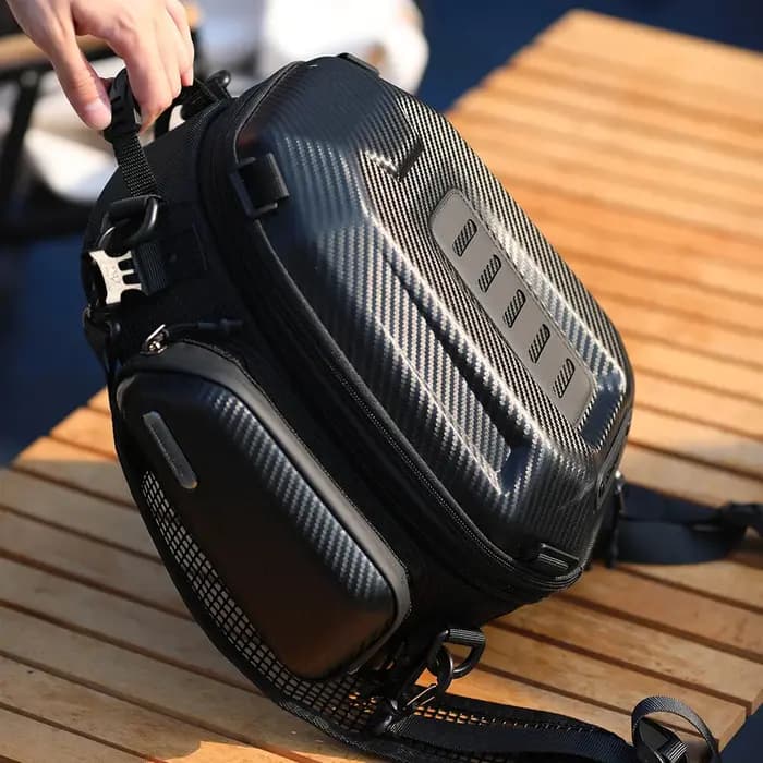 Sac de siège arrière de moto extensible 12-18L sac
