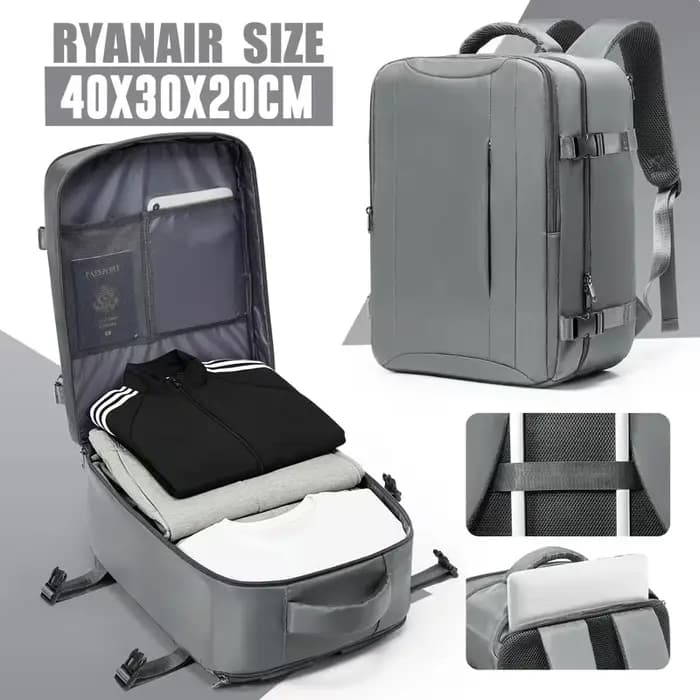 Ryanair Cabin Bag 40x30x20cm Bagage à main, sac de week-end, sac à dos pour ordinateur portable pour