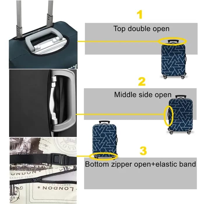 Housse de protection pour bagages univers élastique épais
