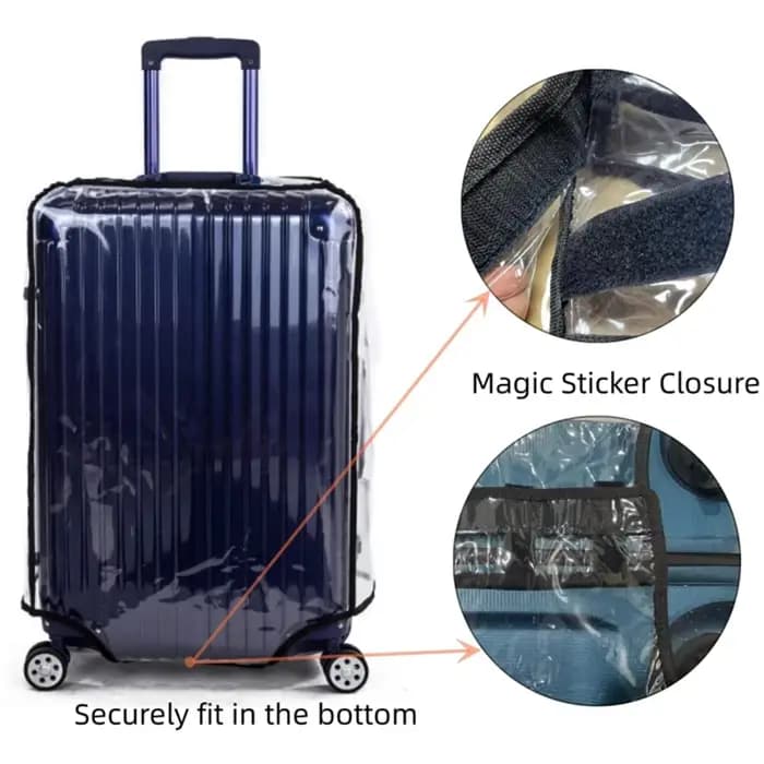Nouveau Housse de protection transparente pour bagages de 20 à 30 pouces