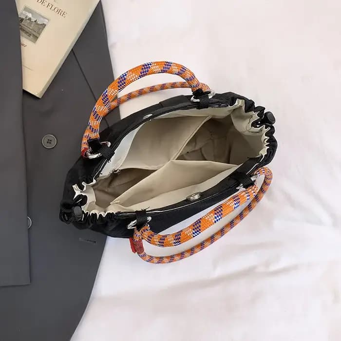 Sac à bandoulière simple imperméable en tissu nylon ultraléger pour femmes