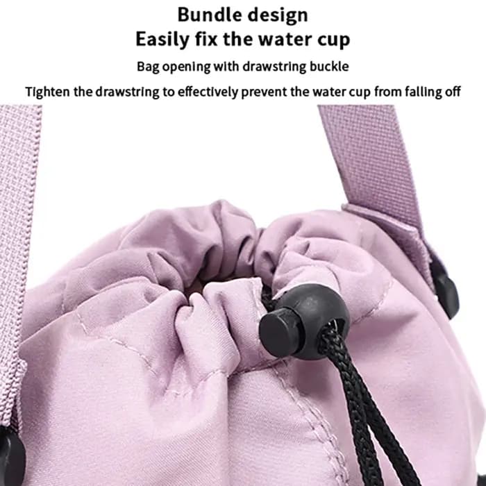 Sac de bouteille d'eau Portable avec sangle réglable
