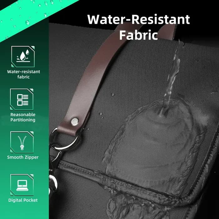 HK classique affaires sac à dos pour hommes décontracté 15.6 pouces pochette d'ordinateur avec USB é