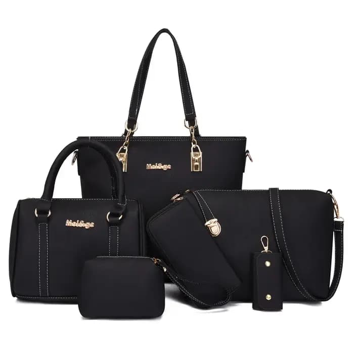 Nouvel ensemble de sacs mère-enfant grande capacité pour femme, six pièces, tendance, simple, de qua