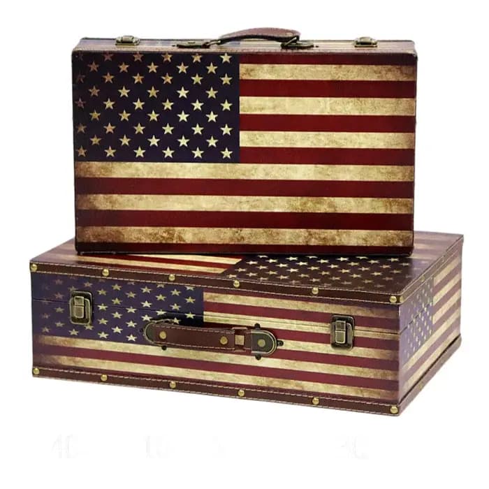 Valise à bagages en PU de Style Vintage, sac rigide Vintage pour ordinateur, sac de rangement pour b