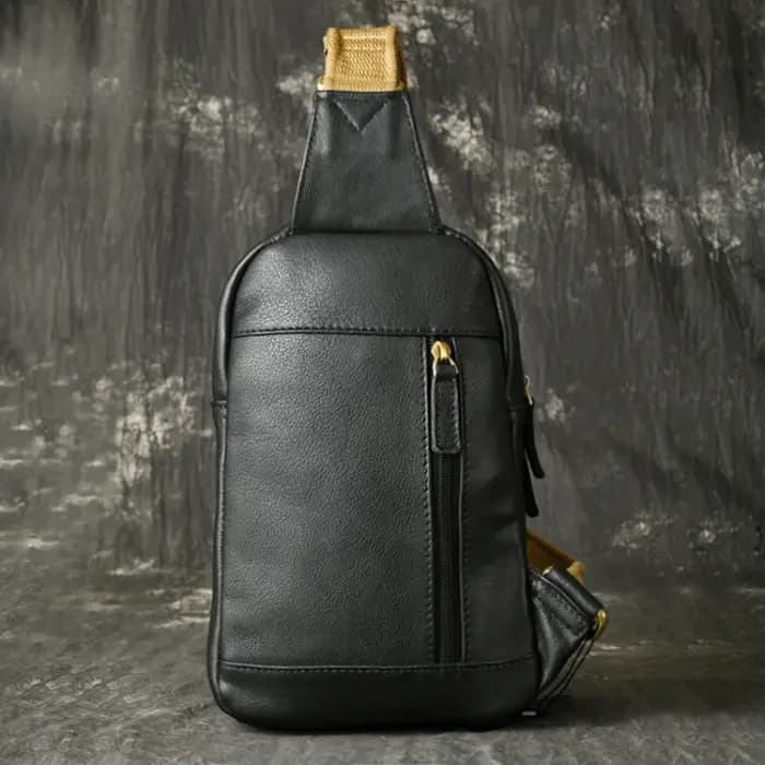 LUOKIR-Sac à Dos en Cuir group pour Homme et Femme, Petit Sac à Bandoulière en Peau de Vache de Gran