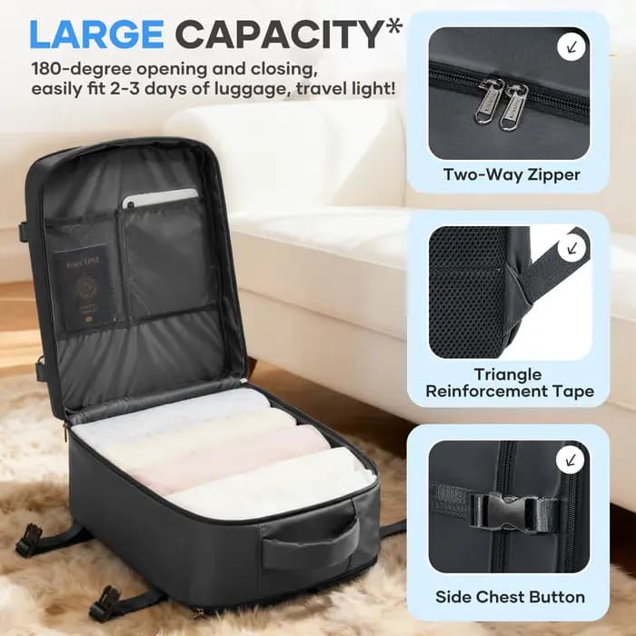Sac de cabine Ryanair 40x30x20 - Nouveau sac à dos de voyage Easyjet