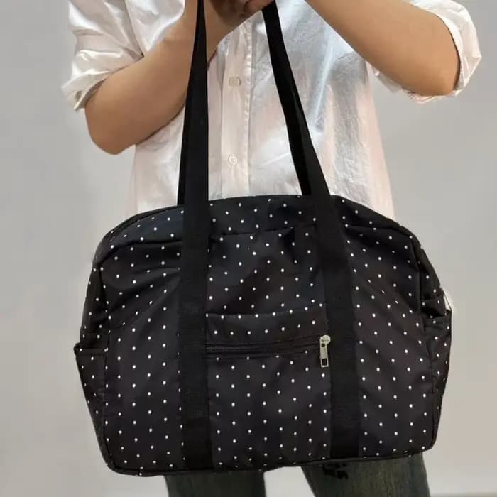 Grande capacité sac à bandoulière sport Fitn voyage sac fourre-tout Bla à pois bandoulière Faionable à la mode jeunesse sac de voyage