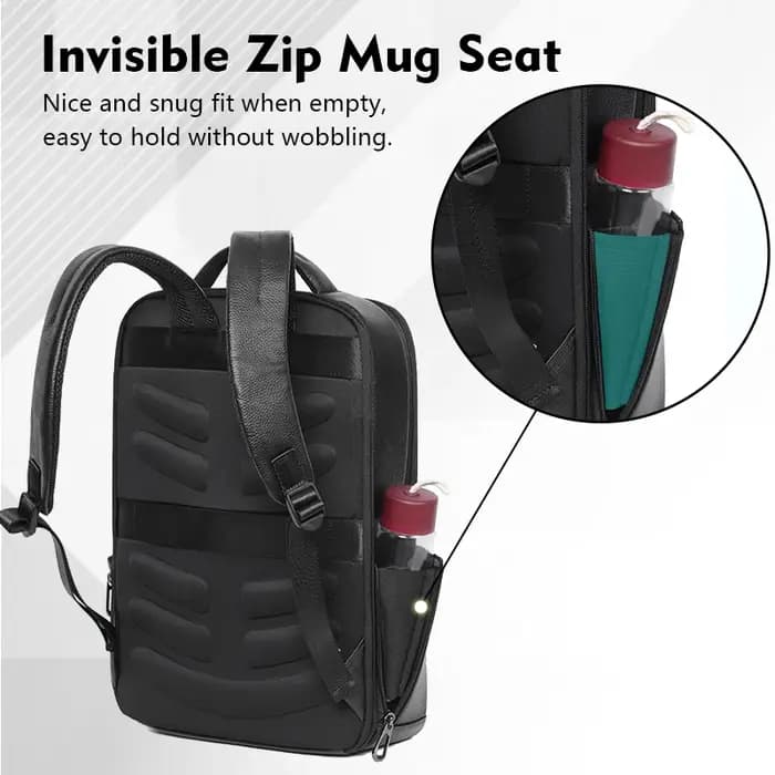 15.6 pouces sac à dos pour ordinateur portable hommes 100% en cuir véritable