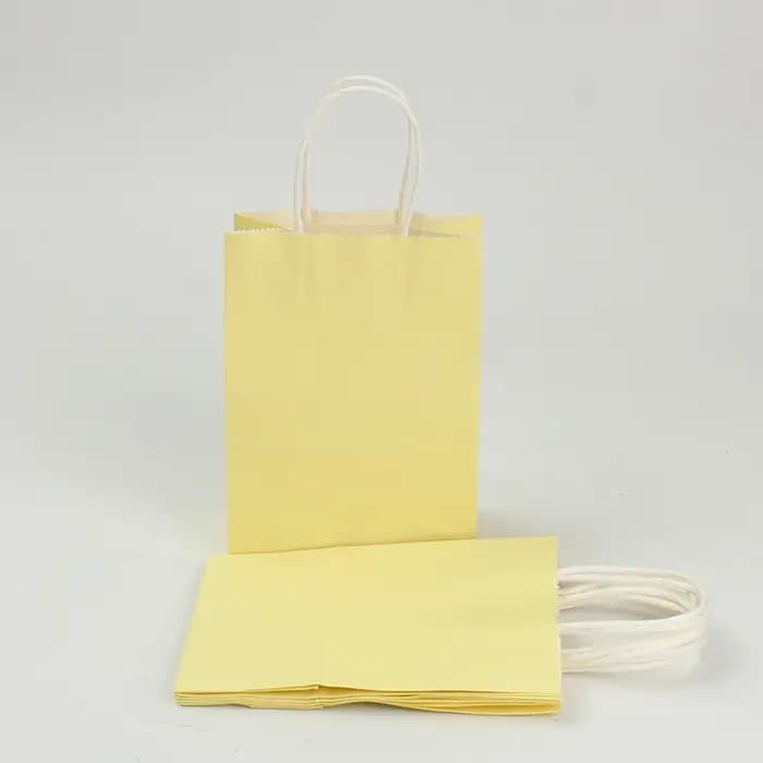 Sacs cadeaux en papier kraft multicolores avec poignées