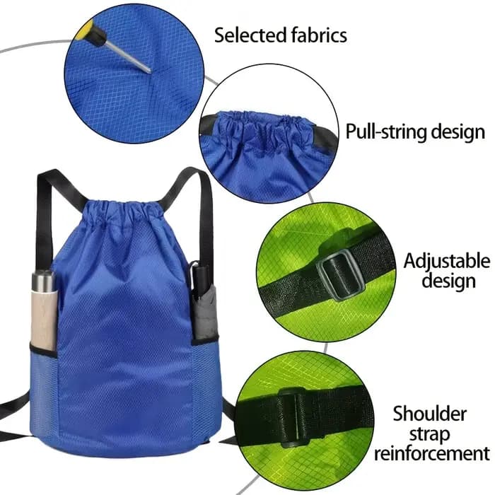 Un grand sac à dos multifonctionnel avec une sangle simple