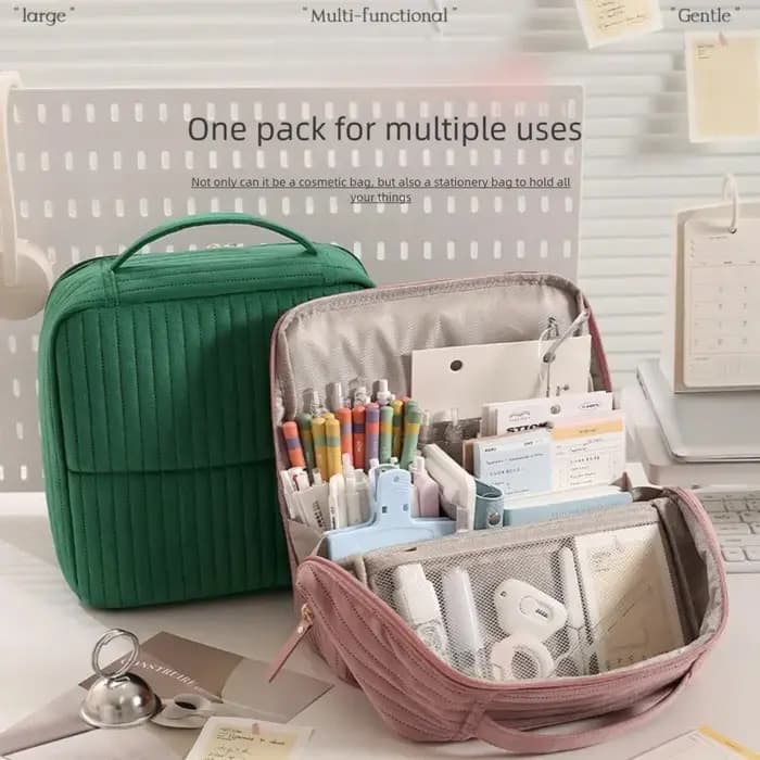 Trousse de Maquillage en Velours Tendance