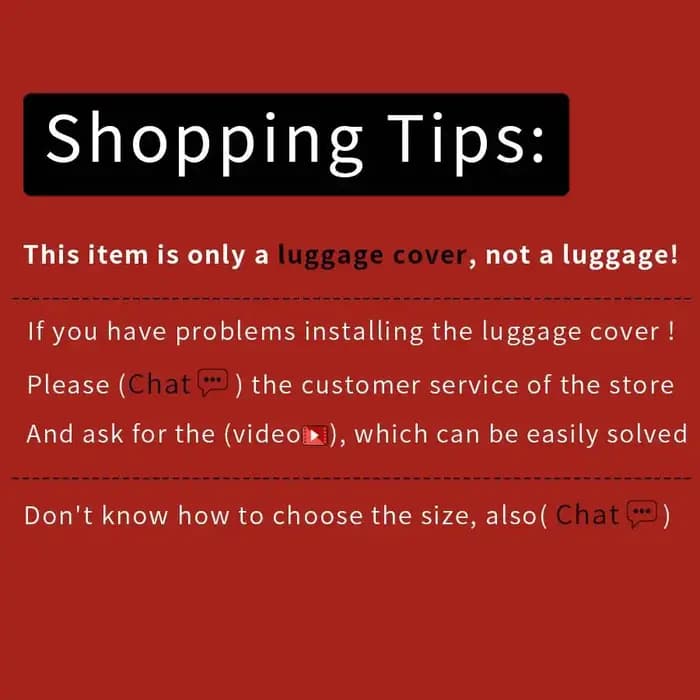 Housse de protection transparente pour bagages